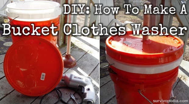Survival Resources > DIY 5 Gal. Bucket Clothes Washer